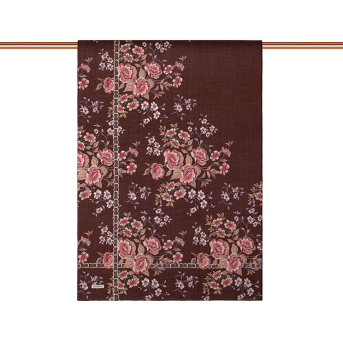 Plum Spring Frame Print Tencel Scarf