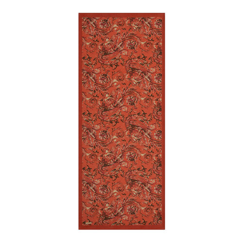 Pomegranate Breeze Print Tencel Scarf