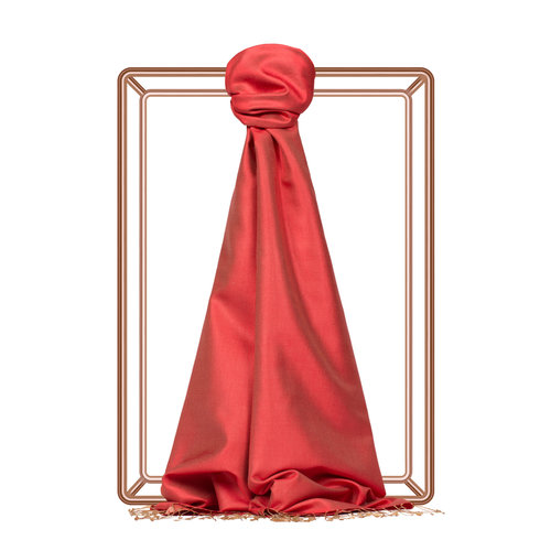 Pomegranate Flower Reversible Silk Scarf