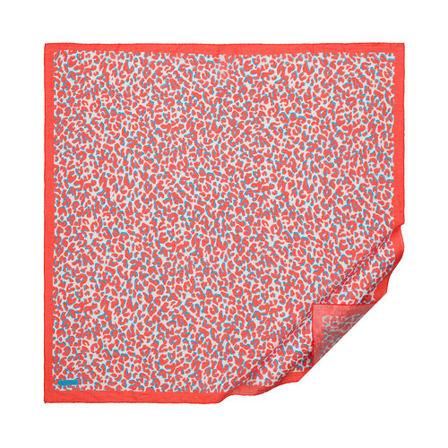Pomegranate Leopar Print Tencel Scarf