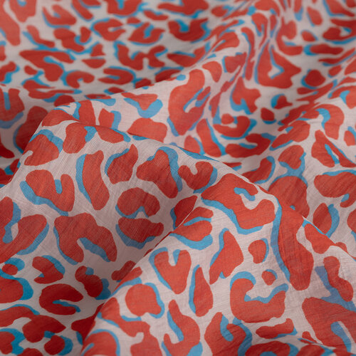 Pomegranate Leopar Print Tencel Scarf