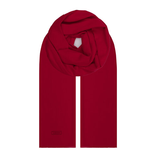 Pomegranate Red Plain Cotton Scarf