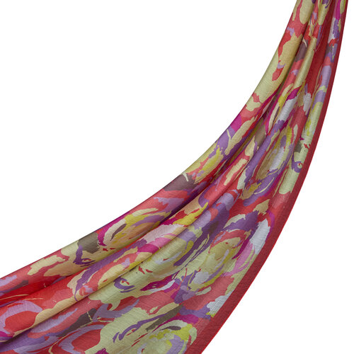 Pomegranate Soulful Blooms Tencel Print Scarf