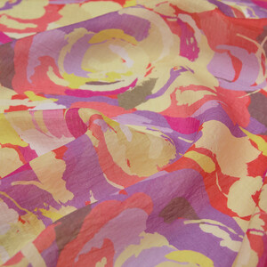 Pomegranate Soulful Blooms Tencel Print Scarf - Thumbnail