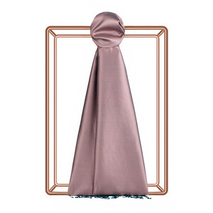 ipekevi - شال حرير ذو وجهين لون زهرة البرتقال