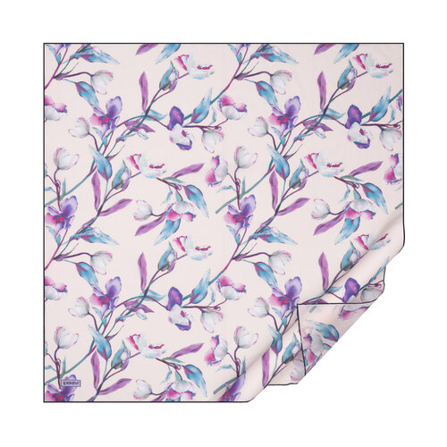 Powder Blue Magnolia Cotton Scarf