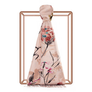 ipekevi - Powder Clover Garden Print Silk Scarf