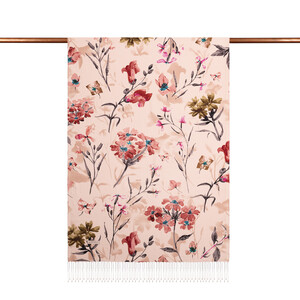 ipekevi - Powder Clover Garden Print Silk Scarf (1)