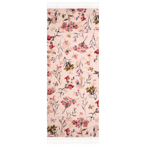 Powder Clover Garden Print Silk Scarf
