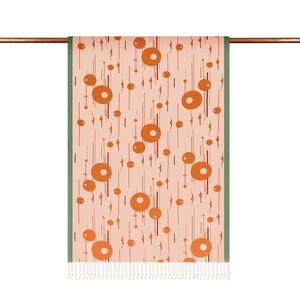 ipekevi - Powder Cosmic Traces Print Silk Scarf (1)
