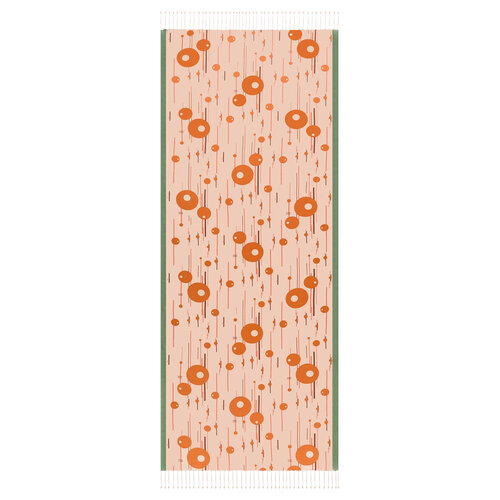 Powder Cosmic Traces Print Silk Scarf