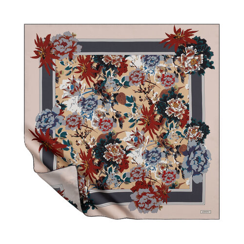 Powder Grey Summer Twill Silk Scarf