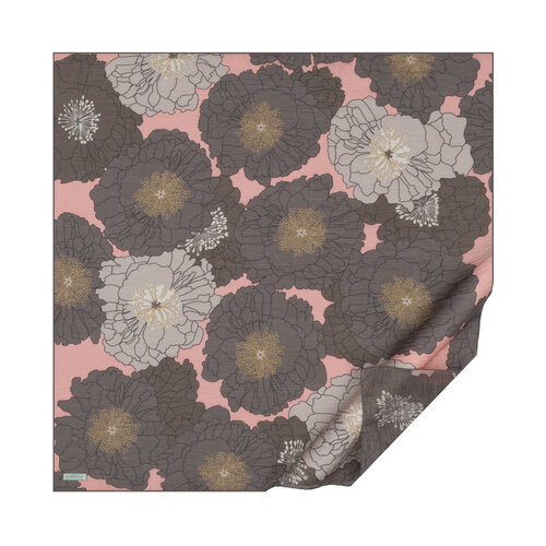 Powder Hydrangea Print Tencel Scarf