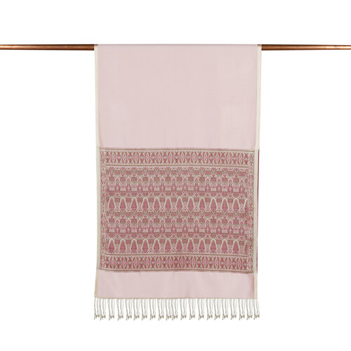 Powder Jacquard Hand Woven Prime Silk Scarf