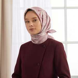 Powder Memories Twill Silk Scarf - Thumbnail