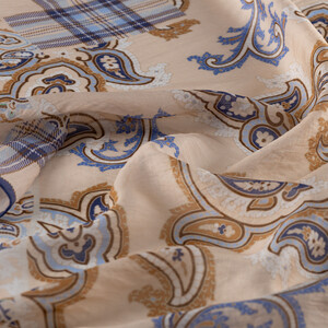 ipekevi - Powder Patchwork Patterned Tencel Scarf (1)