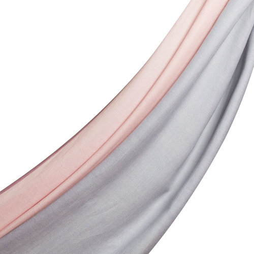 Powder Pink Block Lane Cotton Modal Scarf