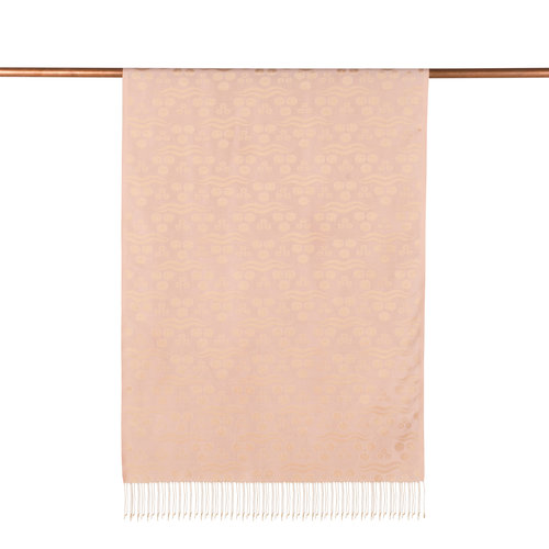 Powder Pink Cintemani Jacquard Silk Scarf