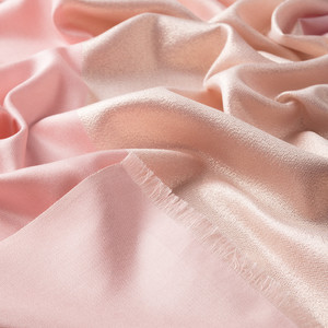 Powder Pink Copper Lady Lurex Silk Scarf - Thumbnail