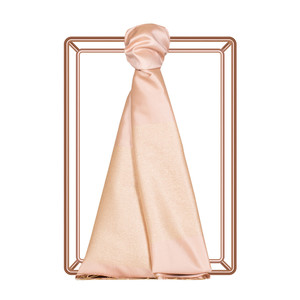 Powder Pink Duchess Lurex Silk Scarf - Thumbnail