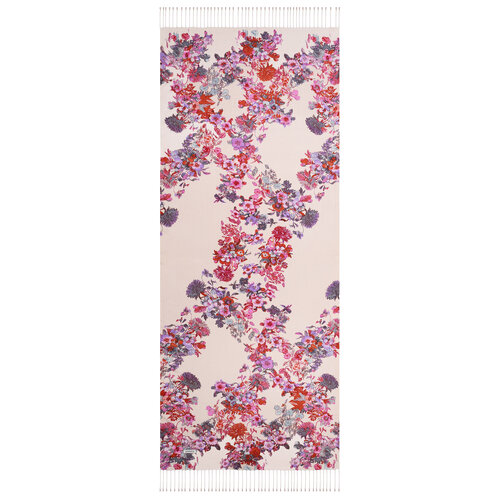Powder Pink Exotic Amazon Print Silk Scarf