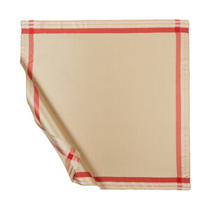 Powder Pink Frame Silk Scarf - Thumbnail