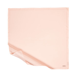 Powder Pink Frame Silk Twill Scarf - Thumbnail