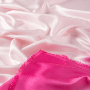 ipekevi - Powder Pink Fuchsia Gradient Silk Scarf (1)