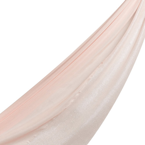 Powder Pink Lurex Cotton Silk Scarf