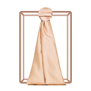 Powder Pink Lurex Silk Scarf - Thumbnail