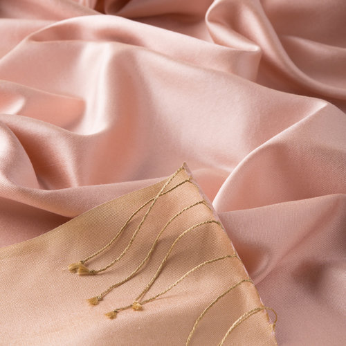 Powder Pink Reversible Silk Scarf
