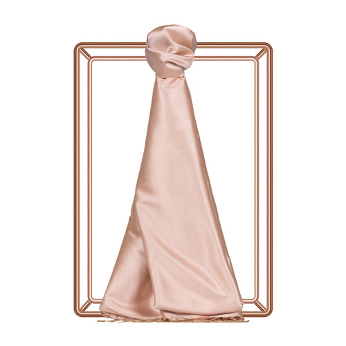 Powder Pink Shantung Silk Scarf