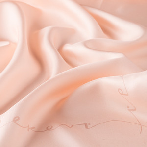 ipekevi - Powder Pink Signature Silk Twill Scarf (1)