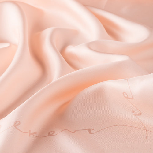 Powder Pink Signature Silk Twill Scarf