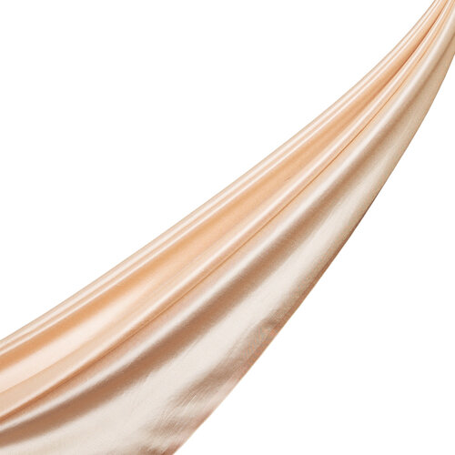 Powder Pink Thin Shantung Silk Neck Scarf