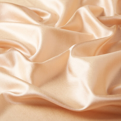 Powder Pink Thin Shantung Silk Neck Scarf