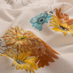 ipekevi - Powder Single Bloom Cotton Scarf (1)