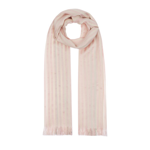 Powder Striped Silk Scarf Shawl