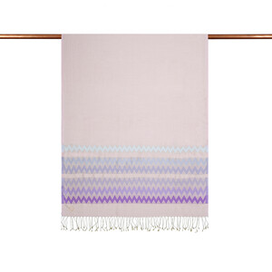 ipekevi - Powder Zigzag Silk Scarf (1)