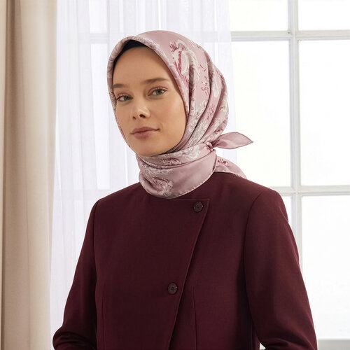 Pudra Hatıralar Tivil İpek Eşarp
