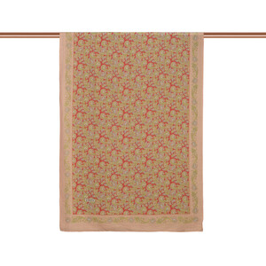 ipekevi - Pudra Mezopotamya Model 02 Desenli Tensel Şal (1)