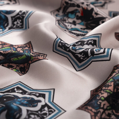 Pudra Selçuklu Saten İpek Mendil