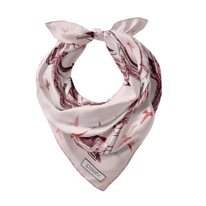 ipekevi - Pudra Üç Kapılar Saten İpek Mendil (1)