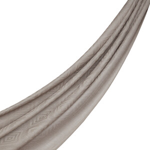 Pumice Stone Diamond Wool Silk Scarf - Thumbnail