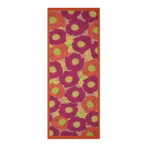 Puprle Peach Hydrangea Print Tencel Scarf - Thumbnail