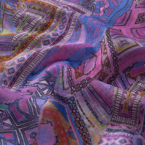 ipekevi - Purple Anatolian Dream Cotton Scarf (1)