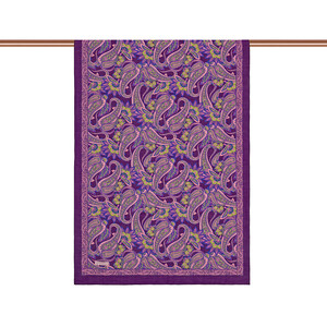 Purple Armoni Print Tencel Scarf - Thumbnail