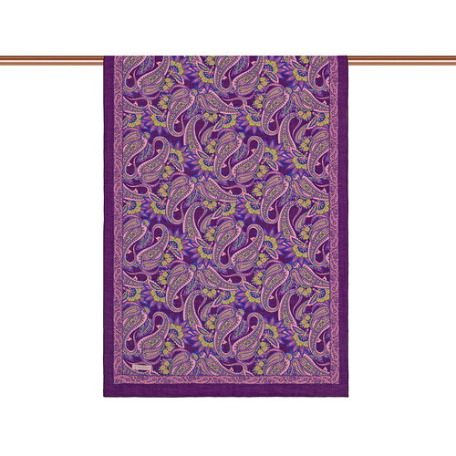 Purple Armoni Print Tencel Scarf