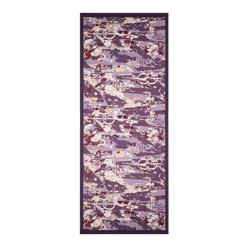 Purple Blue Arenya Print Tencel Scarf