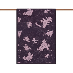 Purple Blue Azalea Print Tencel Scarf - Thumbnail